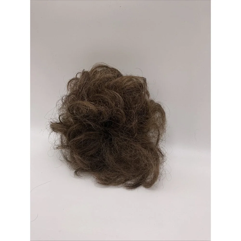Womens Hair Wig Ponytail Curly Scrunchie Brown